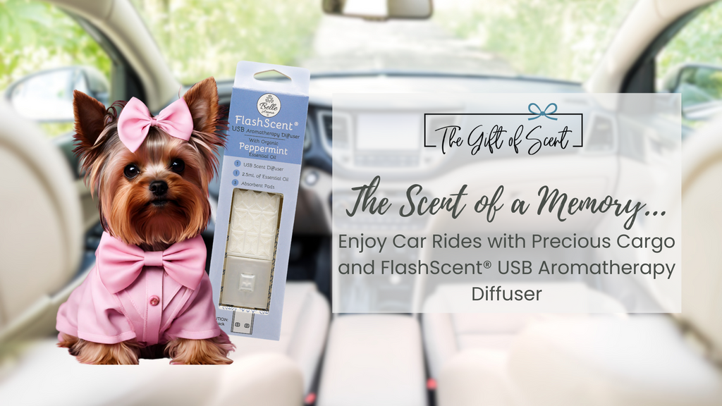 The Scent of a Memory… Enjoy Car Rides with Precious Cargo and FlashScent® USB Aromatherapy Diffuser