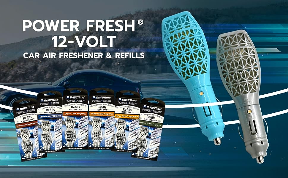 Power Fresh® 12-Volt Car Diffuser Air Freshener & Scent Bar Refills  car fragrance