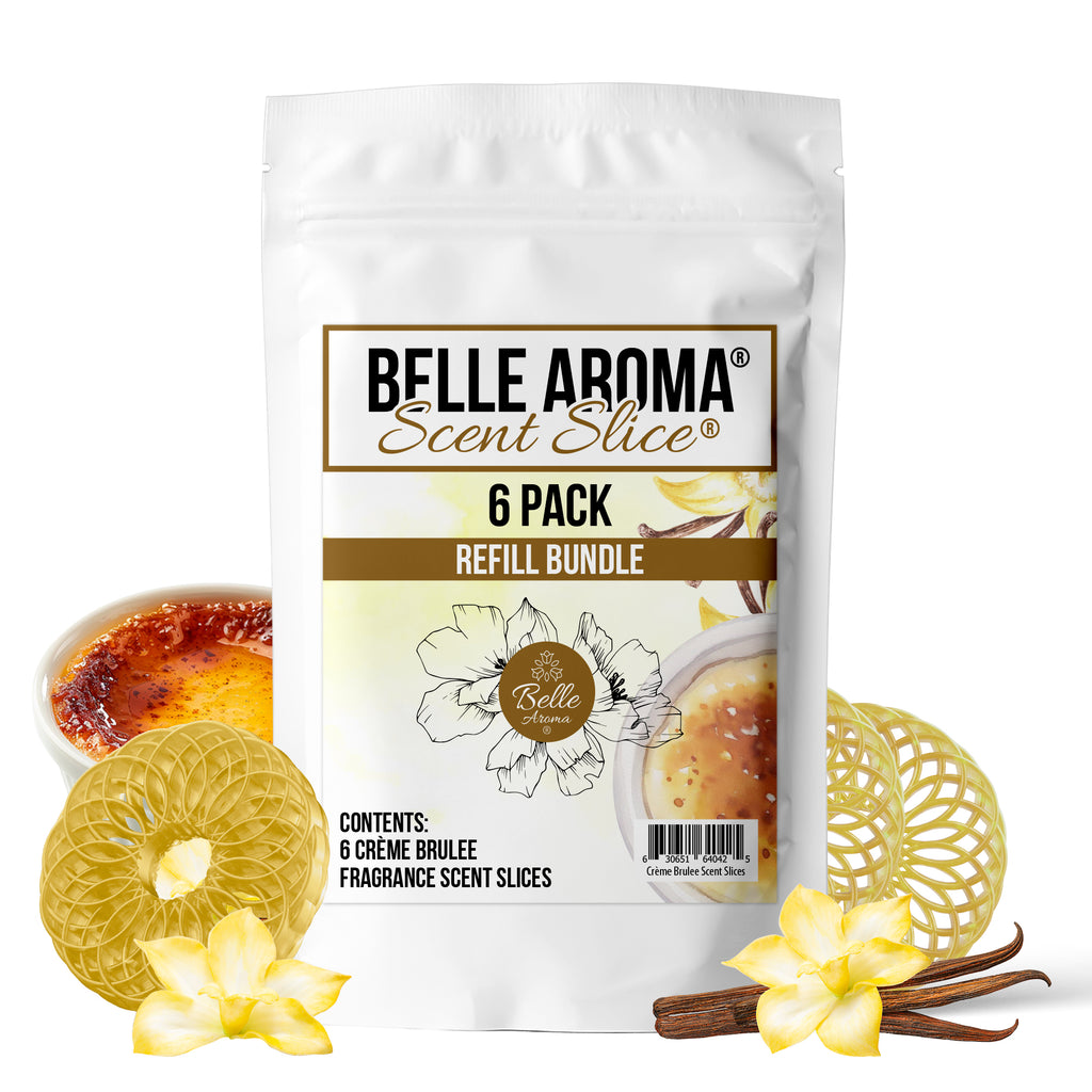 Belle Aroma - Scent Slice Mess-Free, Long-Lasting Fragrance 6-Pack Refills Crème Brûlée