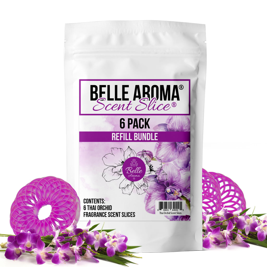 Belle Aroma - Scent Slice Mess-Free, Long-Lasting Fragrance 6-Pack Refills Thai Orchid