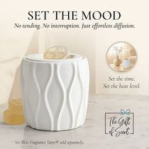 Belle Aroma® Premium Deluxe ScenTrio® Petite Ceramic Scented Wax Warmer with VersaScent® Technology