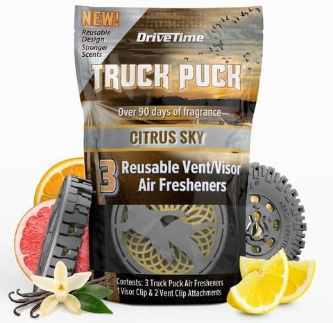 Truck Puck® Portable Automobile Air Fresheners - (3-Pack Bundle Options)