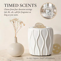 Belle Aroma® Premium Deluxe ScenTrio® Petite Ceramic Scented Wax Warmer with VersaScent® Technology