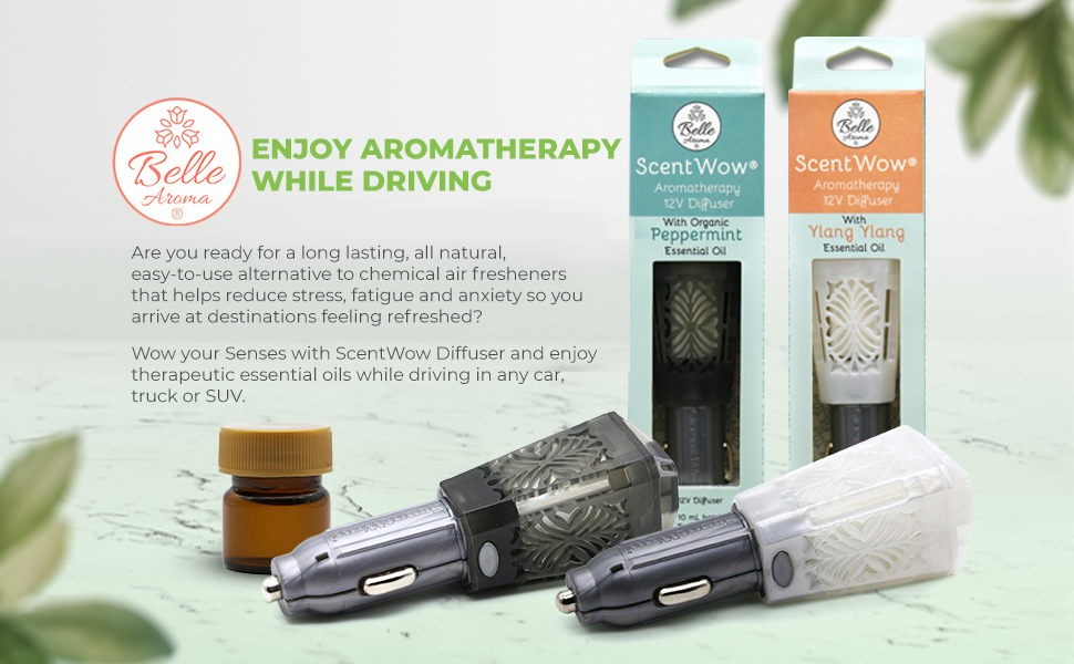 The ScentWow® 12 Volt Aromatherapy Diffuser for Car, Truck, or SUV ...