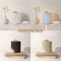 Belle Aroma® Premium Deluxe ScenTrio® Petite Ceramic Scented Wax Warmer with VersaScent® Technology