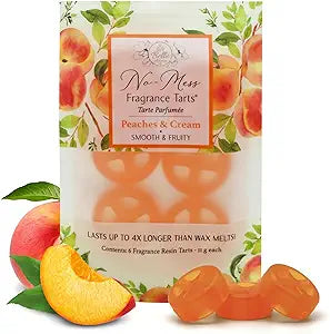 Peaches & Cream (6 Mini Scented - 1-Pack) No-Mess Fragrance Tarts® for Wax Warmers  