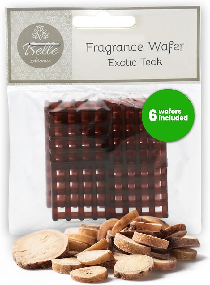 Fragrance Wafers™ for ScentSlides® 3- Pack Exotic Teak - 3 Pack (6 Wafers) Home Fragrance Accessories