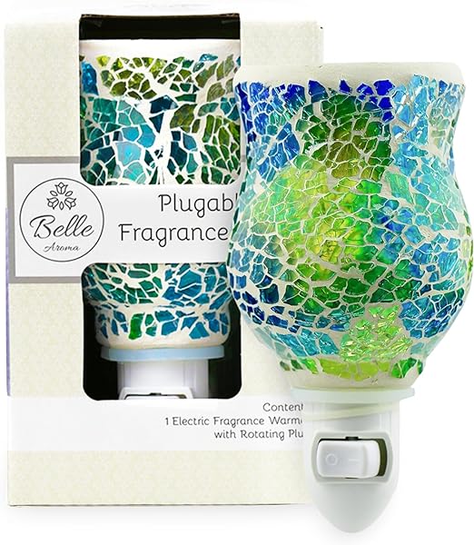 Plugables® Fragrance Vase Wax Warmer Multicolor Mosaic Home Fragrance Accessories