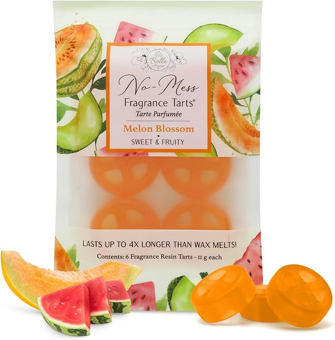Melon Blossom (6 Mini Scented - 1-Pack) No-Mess Fragrance Tarts® for Wax Warmers  