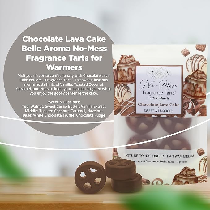 Chocolate Lava (6 Mini Scented - 1-Pack) No-Mess Fragrance Tarts® for Wax Warmers  