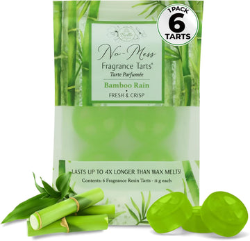 Bamboo Rain (6 Mini Scented - 1-Pack) No-Mess Fragrance Tarts® for Wax Warmers