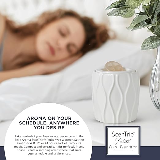 Belle Aroma® ScenTrio® Petite Ceramic Scented Wax Warmer with VersaScent® Technology  