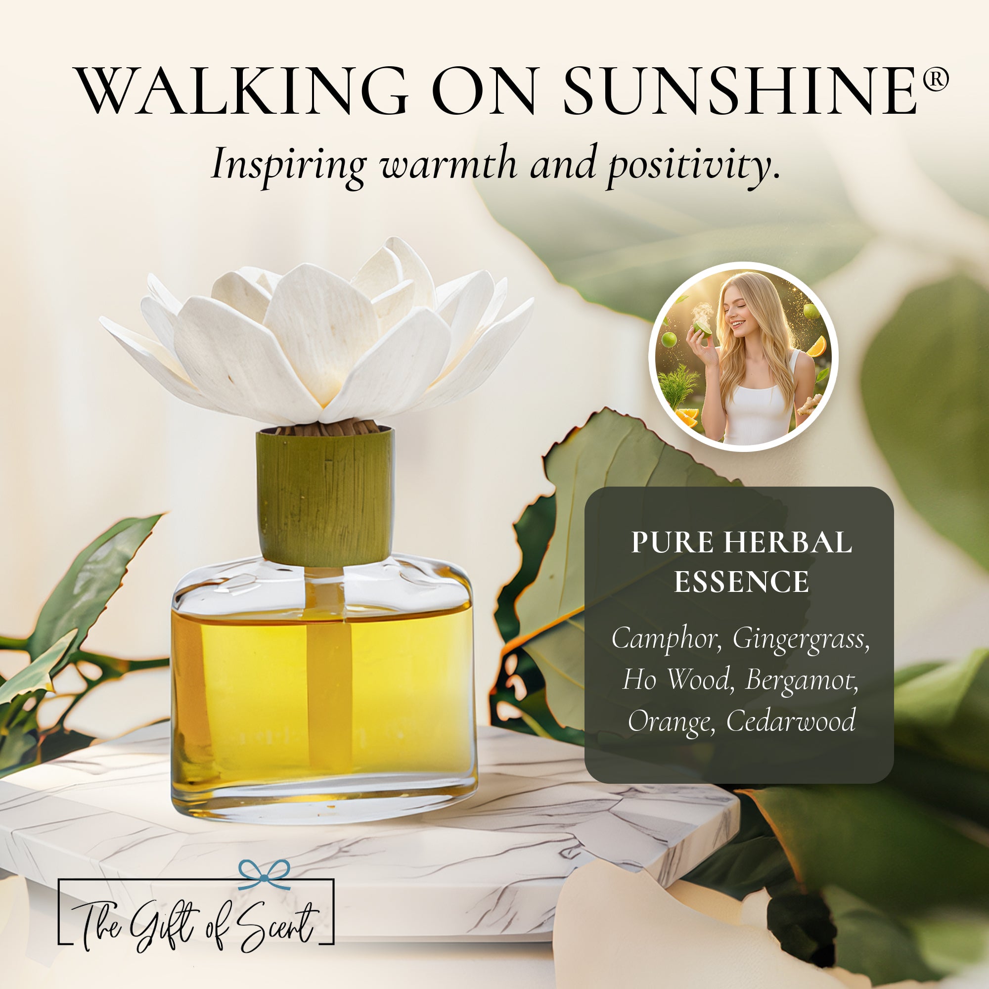 Fleur Aromatique™ - All Natural Essential Oil Based Sola Flower Reed Diffuser