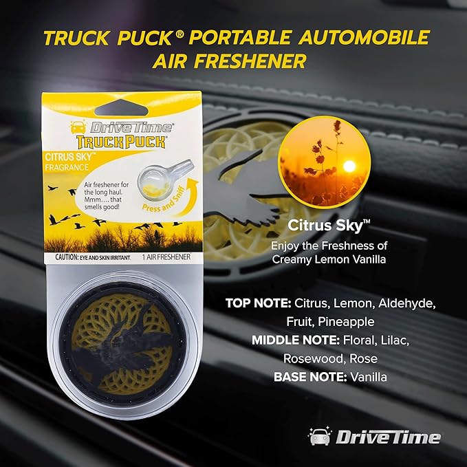 Truck Puck® Portable Automobile Air Fresheners - (3-Pack Bundle Options)  Vehicle Air Fresheners