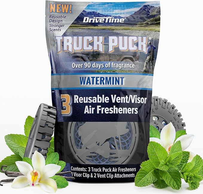 Truck Puck® Portable Automobile Air Fresheners - (3-Pack Bundle Options)