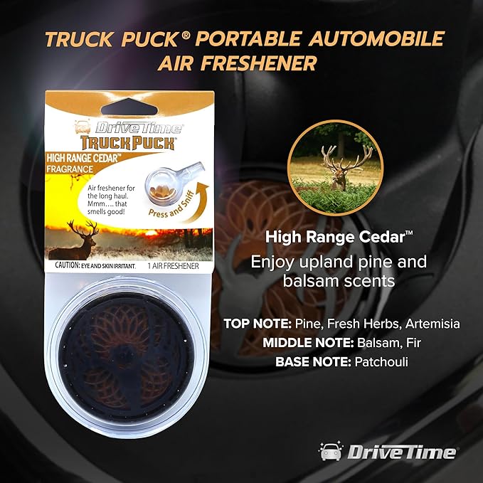 Truck Puck® Portable Automobile Air Fresheners - (3-Pack Bundle Options)  Vehicle Air Fresheners