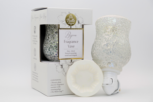 Belle Aroma - Bijou Fragrance Vase Wax Warmer Night Light Silver Home Fragrance Accessories