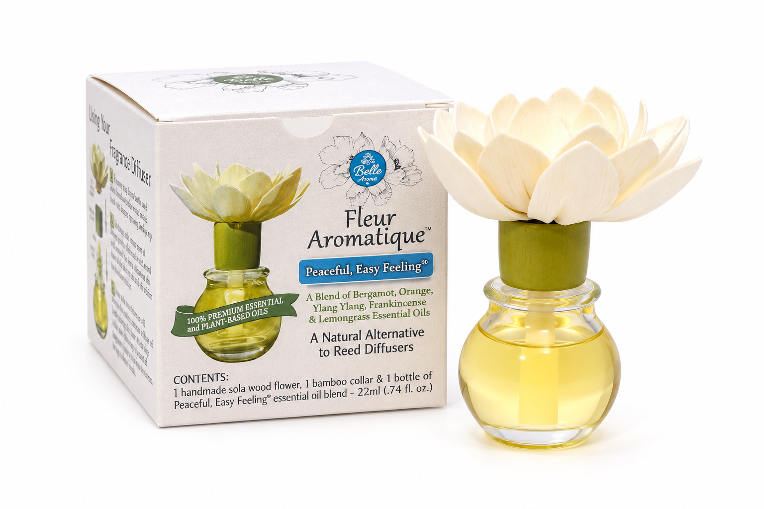 Fleur Aromatique™ Single Pack – Sola Wood Flower Essential Oil Diffuser