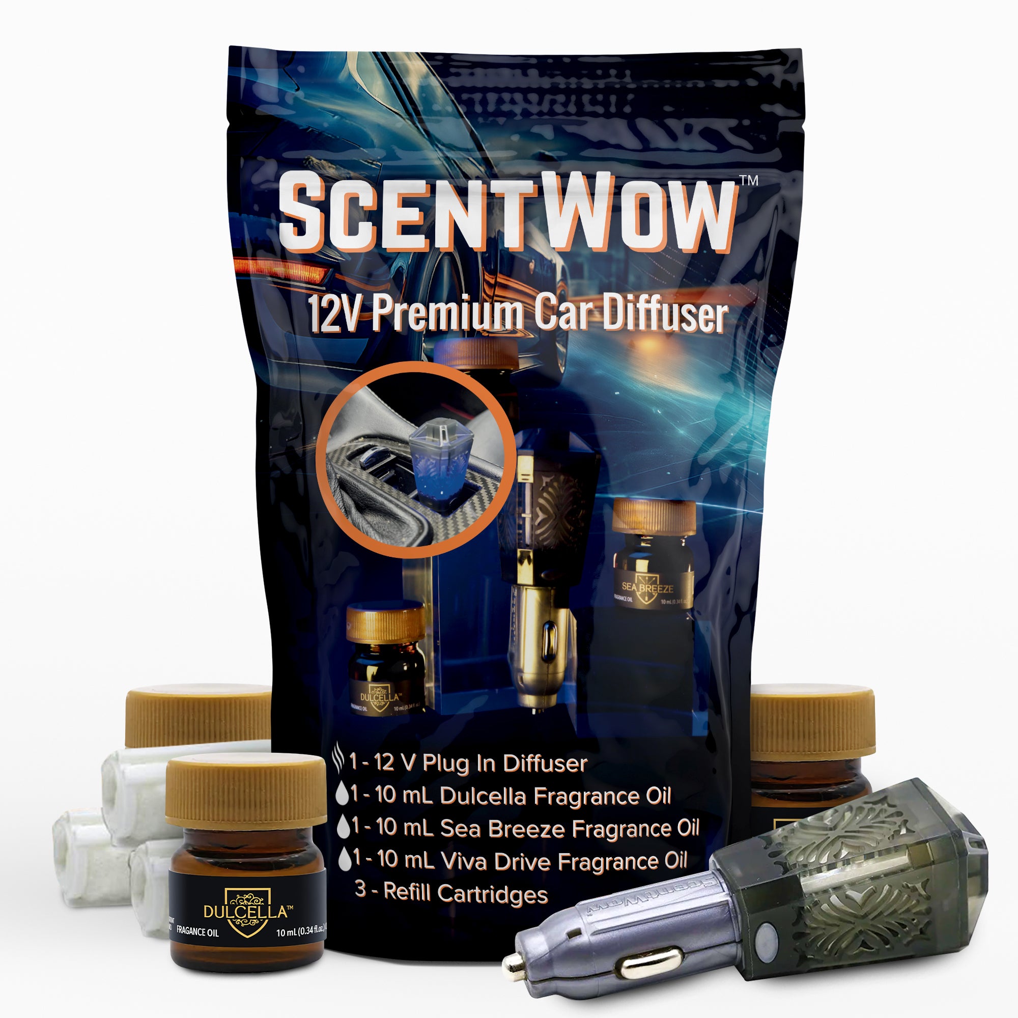Diffuser Drive DriveTime ScentWow Car Diffuser Kit – The Gift of Scent
