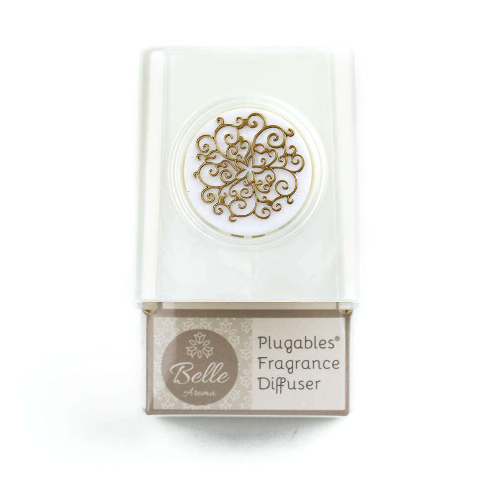 FREE GIFT | Floral Medallion Plugables® Plugin Aromalectric® Scented Oil Diffuser - Pearl White Heating Diffuser giftbox_ghost_product