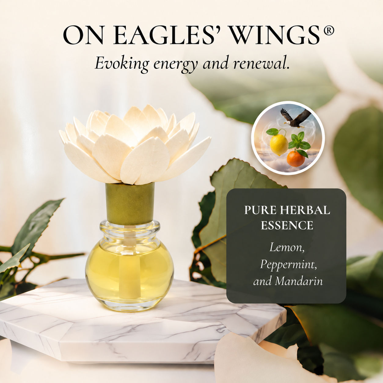 Fleur Aromatique™ Single Pack – Sola Wood Flower Essential Oil Diffuser