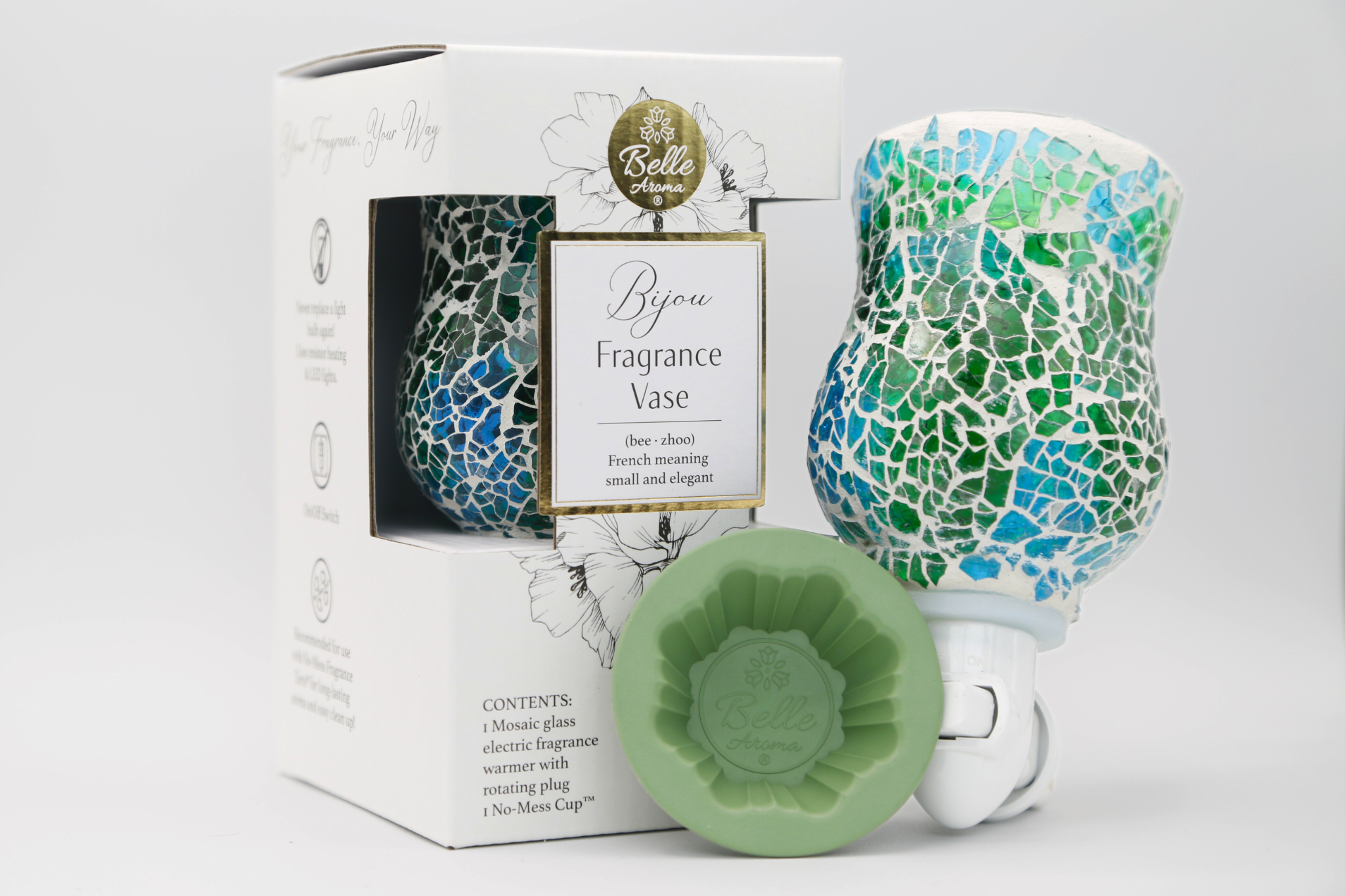 Belle Aroma - Bijou Fragrance Vase Wax Warmer Night Light