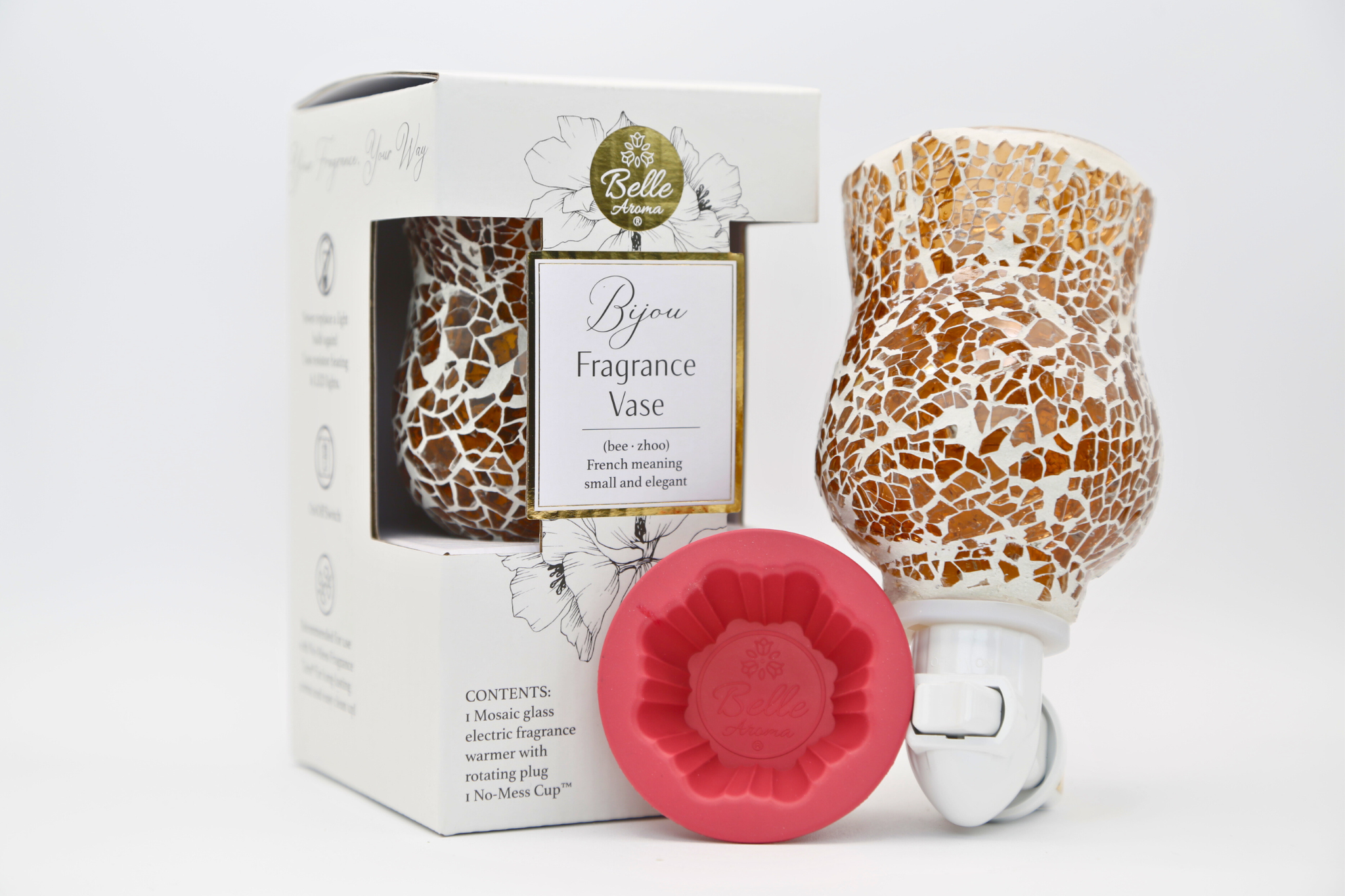 Belle Aroma - Bijou Fragrance Vase Wax Warmer Night Light
