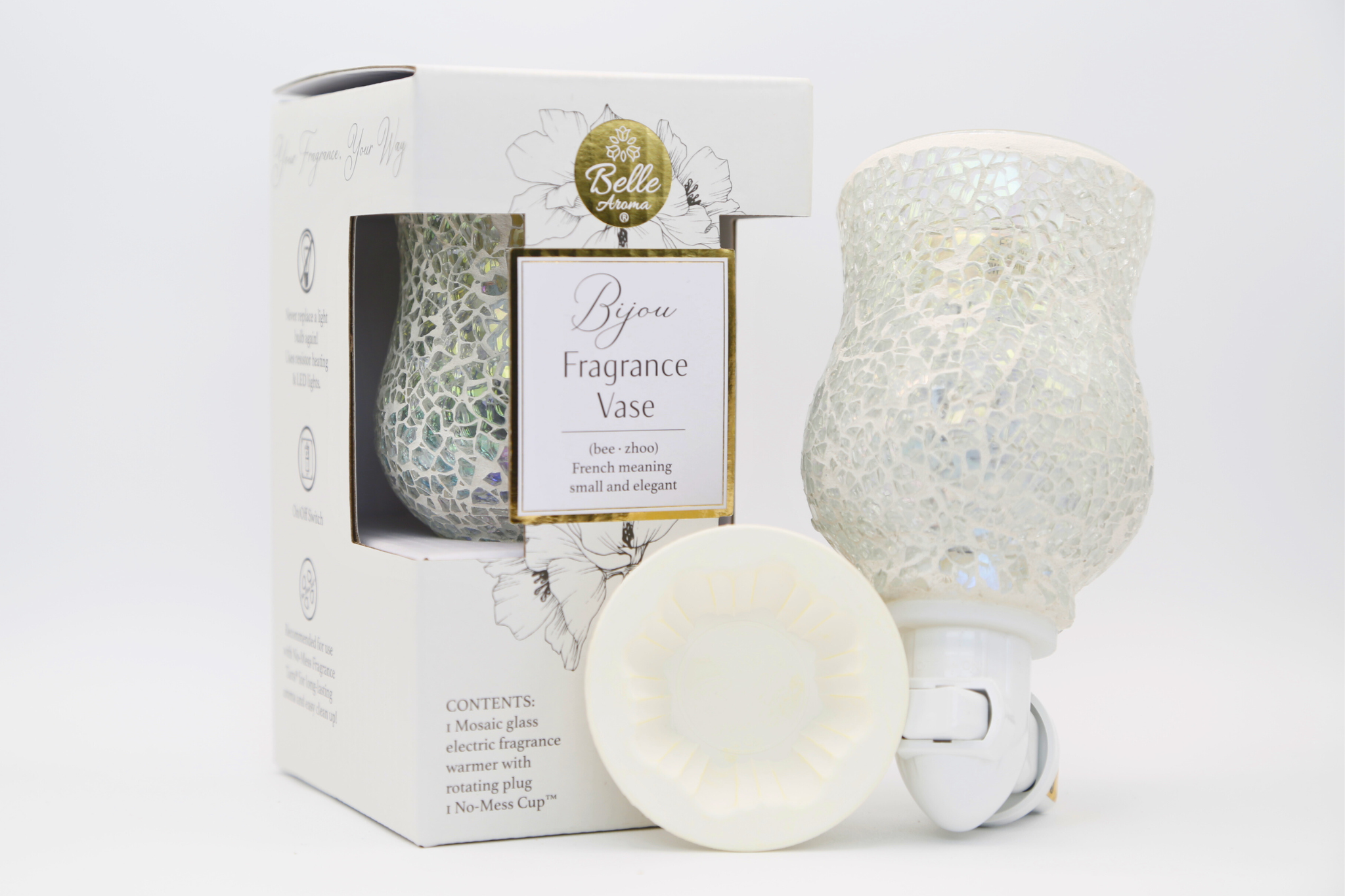 Belle Aroma - Bijou Fragrance Vase Wax Warmer Night Light