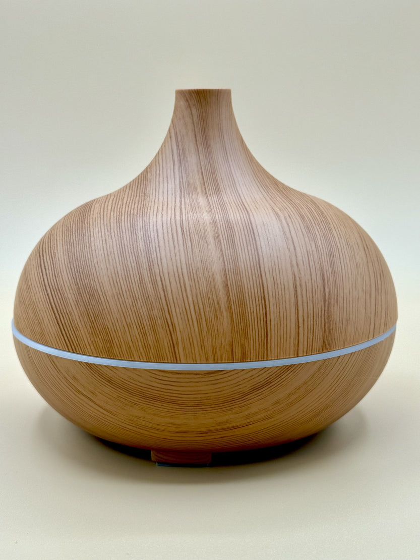 Wood Grain Teardrop Ultrasonic Essential Oil Diffuser