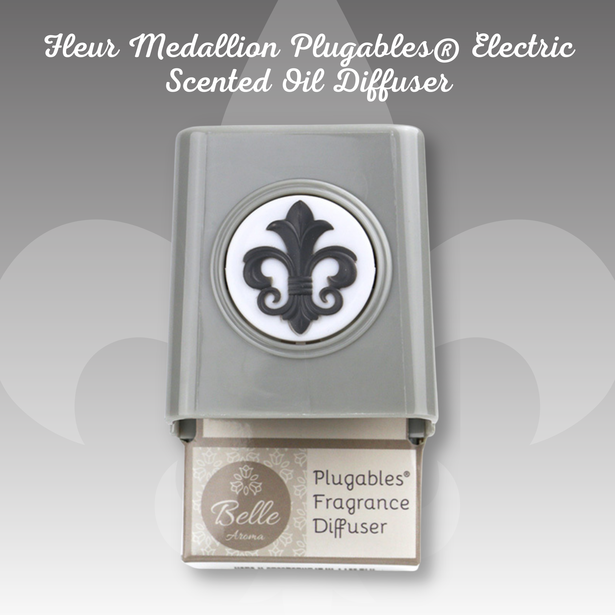 Fleur Medallion Plugables® Plugin Aromalectric® Scented Oil Diffuser - Nickel  Home Fragrance Accessories