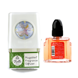 Glitter Domes™ Plugables® Electric Scented Oil Diffuser - Angel with Wild Flowers Fragrance Oil Home Fragrance Accessories