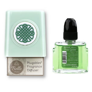 Celtic Knot Medallion Plugables® Plugin Electric Scented Oil Diffuser - Sea Glass with Pine Grove Fragrance Oil Home Fragrance Accessories