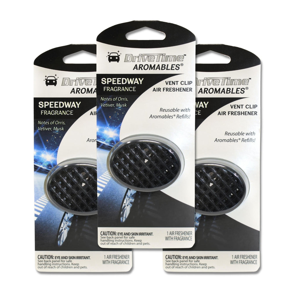 Speedway Aromables® Vent Clip Car Air Freshener -  (Single and 3-Pack Bundle Options) 3-Pack Speedway Vehicle Air Fresheners