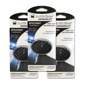 Aromables® Vent Clip Car Air Freshener Speedway - 3-Pack Vehicle Air Fresheners