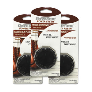 Power Fresh® Portable Air Fresheners (Single and 3-Pack Bundle Options) 3-Pack Knock-Out Punch™ Vehicle Air Fresheners