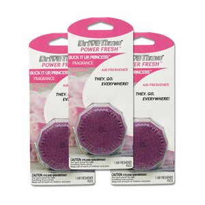 Power Fresh® Portable Air Fresheners (Single and 3-Pack Bundle Options) 3-Pack Suck it Up Princess™ Vehicle Air Fresheners