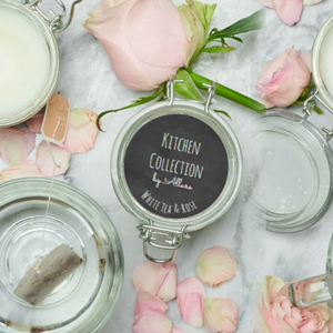 Allure Soy Candles - Kitchen Collection White Tea & Rose Candles