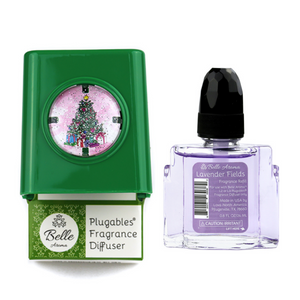 Glitter Domes™ Plugables® Electric Scented Oil Diffuser - Christmas Tree with Lavender Fields Fragrance Oil Home Fragrance Accessories