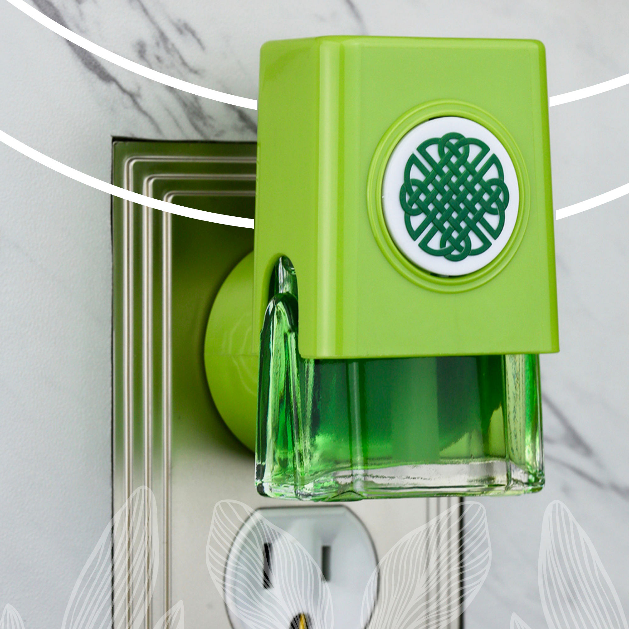 Celtic Knot Medallion Plugables® Plugin Electric Scented Oil Diffuser - Granny Smith  Home Fragrance Accessories