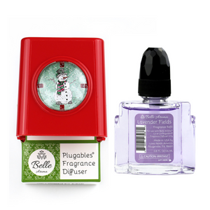 Glitter Domes™ Plugables® Electric Scented Oil Diffuser - Snowman with Lavender Fields Fragrance Oil Home Fragrance Accessories