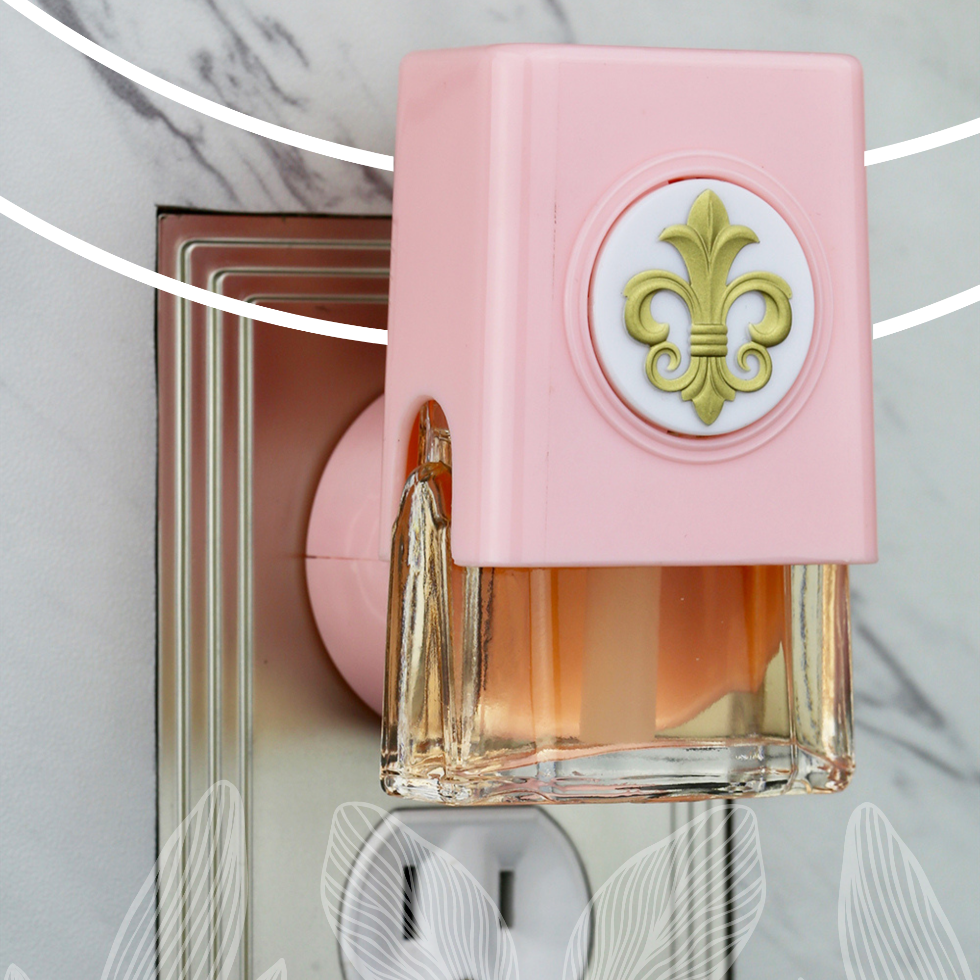 Fleur Medallion Plugables® Plugin Aromalectric® Scented Oil Diffuser - Rose Quartz  Home Fragrance Accessories