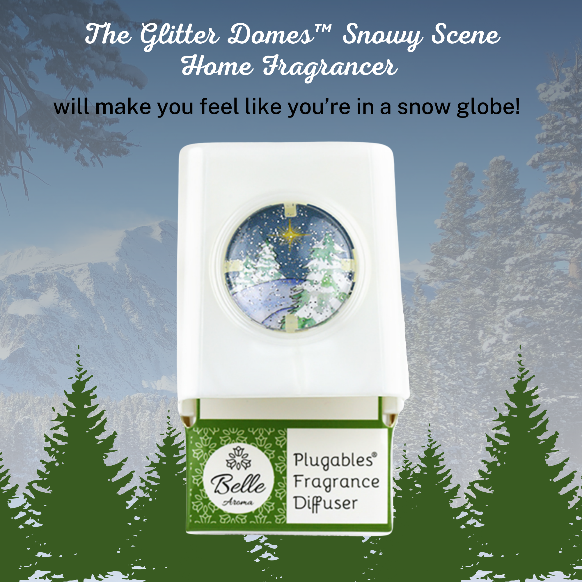 Glitter Domes™ Plugables® Aromalectric® Scented Oil Diffuser - Snowy Scene  Home Fragrance Accessories