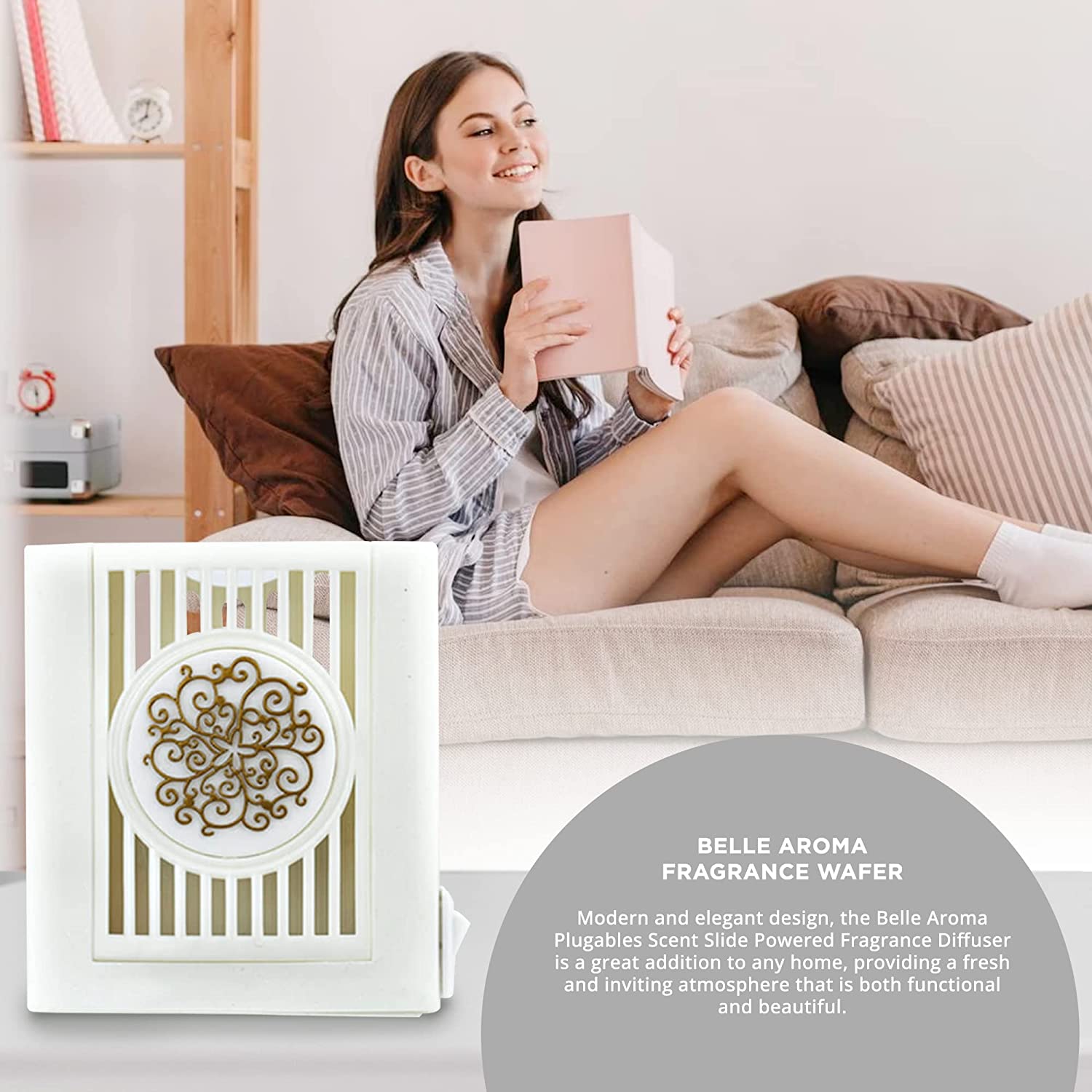 Floral Plugables® ScentSlide® Plugin Night Light Diffuser with 1 Fragrance Wafer - Opalescence  Home Fragrance Accessories