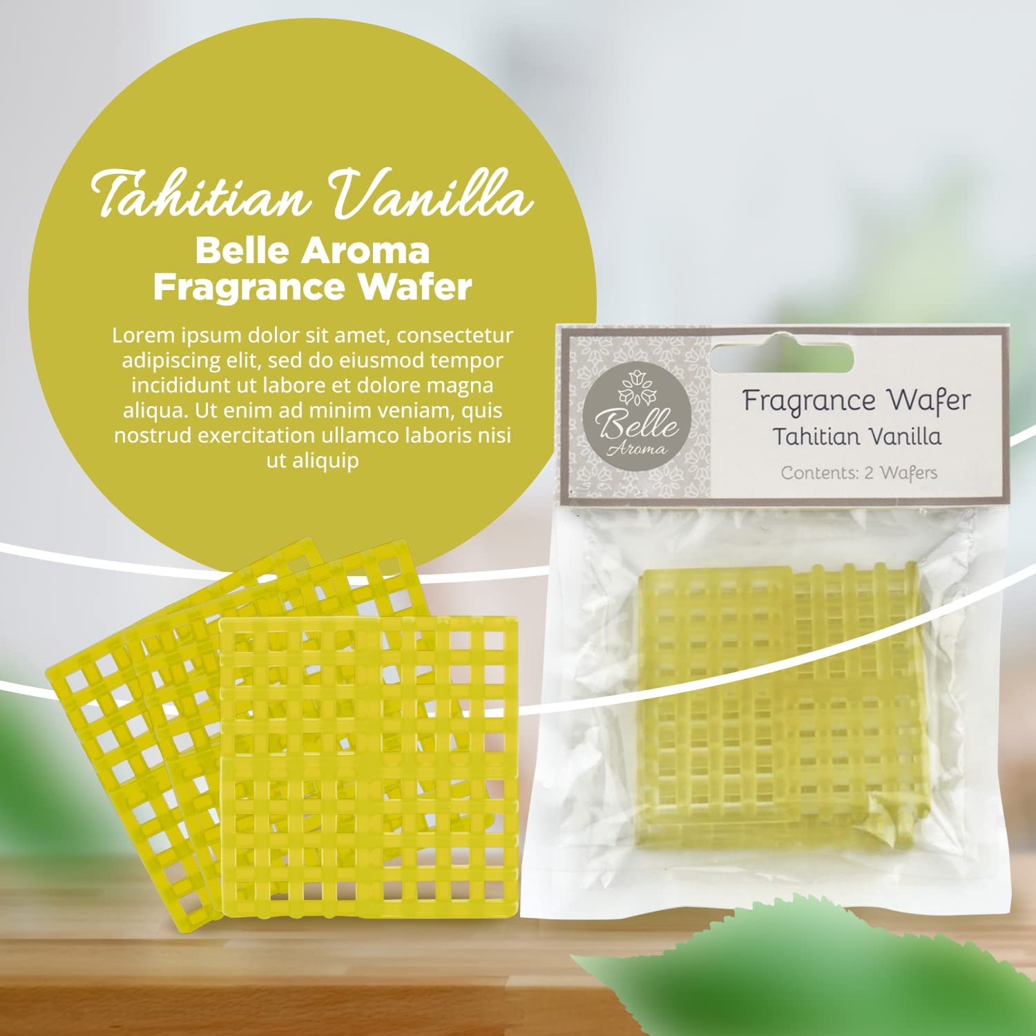 Tahitian Vanilla Fragrance Wafers™ for ScentSlides®  Home Fragrance Accessories