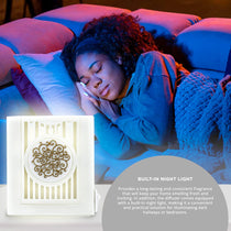 Floral Plugables® ScentSlide® Plugin Night Light Diffuser with 1 Fragrance Wafer - Opalescence Home Fragrance Accessories