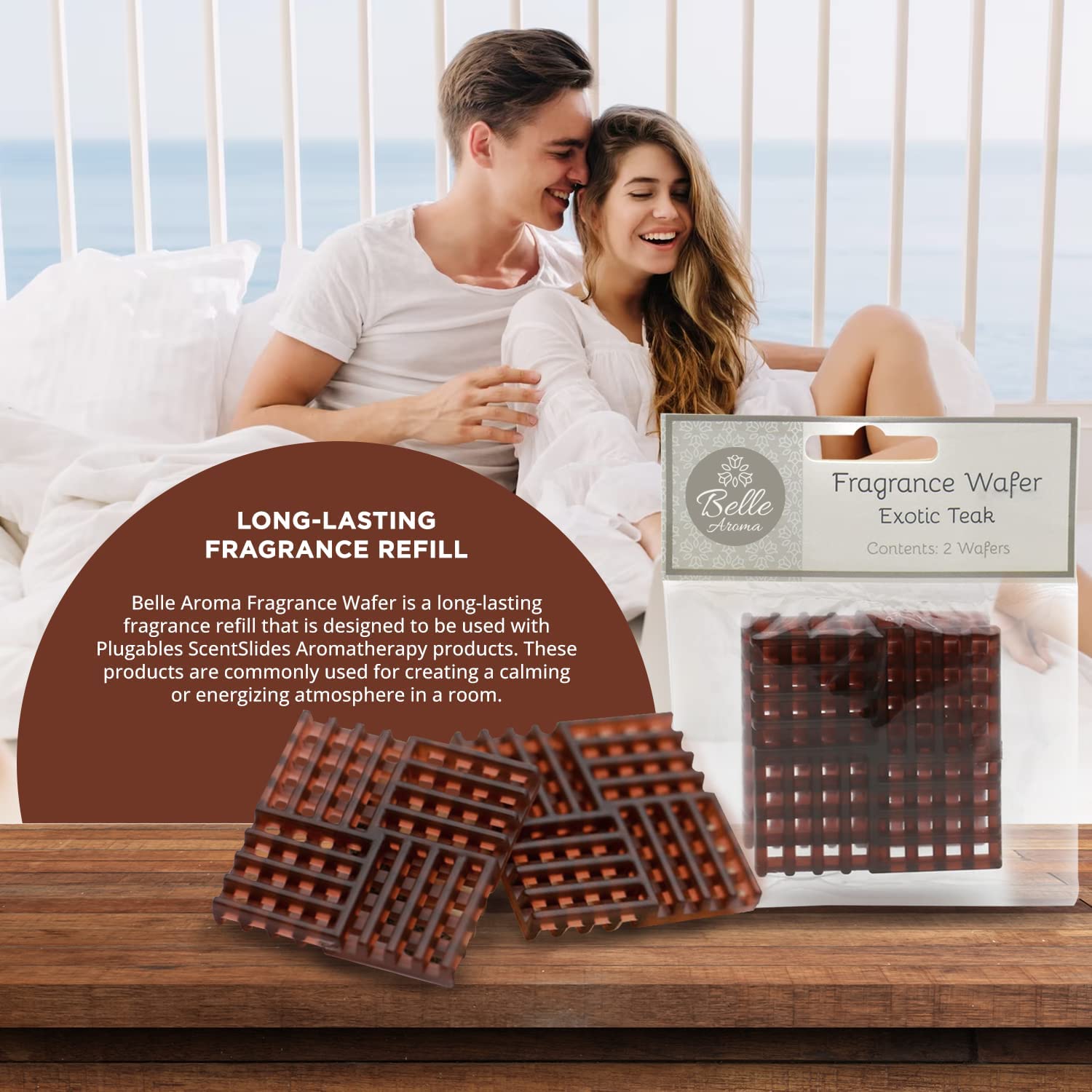 Exotic Teak Fragrance Wafers™ for ScentSlides®  Home Fragrance Accessories