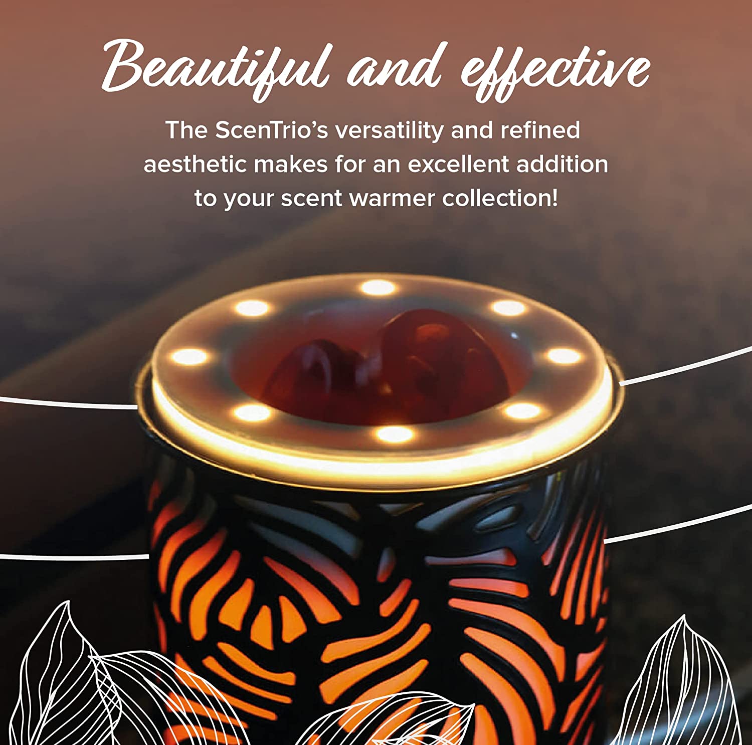 ScenTrio® Wax Warmer - Palm Leaf  
