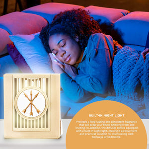 Arrows Plugables® ScentSlide® Plugin Night Light Diffuser with 1 Fragrance Wafer - Frosted Sandstone  