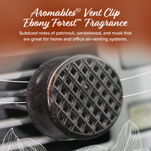 Ebony Forest™ Aromables® Vent Clip Car Air Freshener - (Single and 3-Pack Bundle Options) Ebony Forest™ 1-Pack Vehicle Air Fresheners