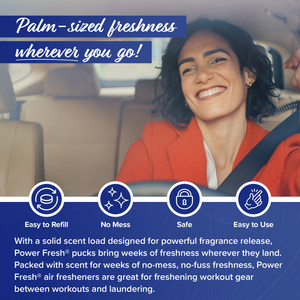 Power Fresh® Portable Air Fresheners (Single and 3-Pack Bundle Options)  Vehicle Air Fresheners